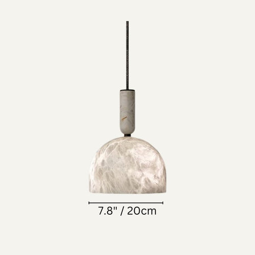 Alabaster Altus Hemisphere Pendant Light - fovolighting