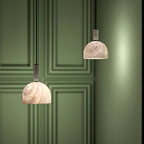 Alabaster Altus Hemisphere Pendant Light - fovolighting