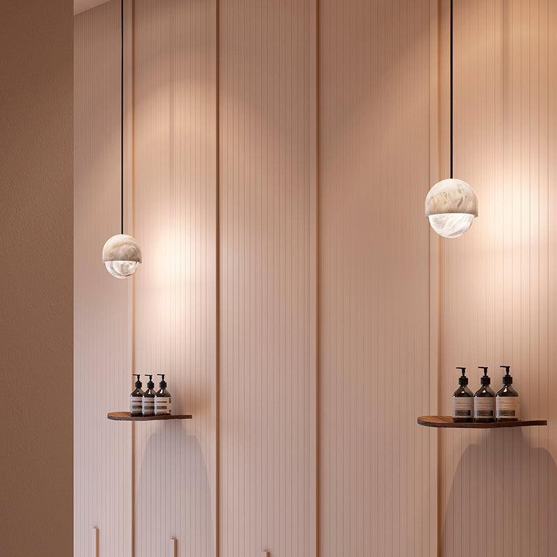 Alabaster Art Small Pendant Light - fovolighting