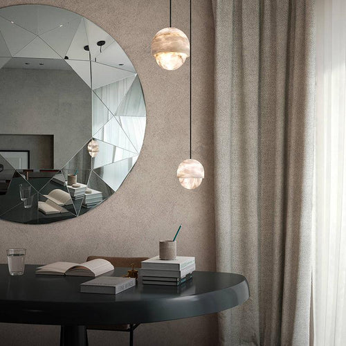 Alabaster Art Small Pendant Light - fovolighting