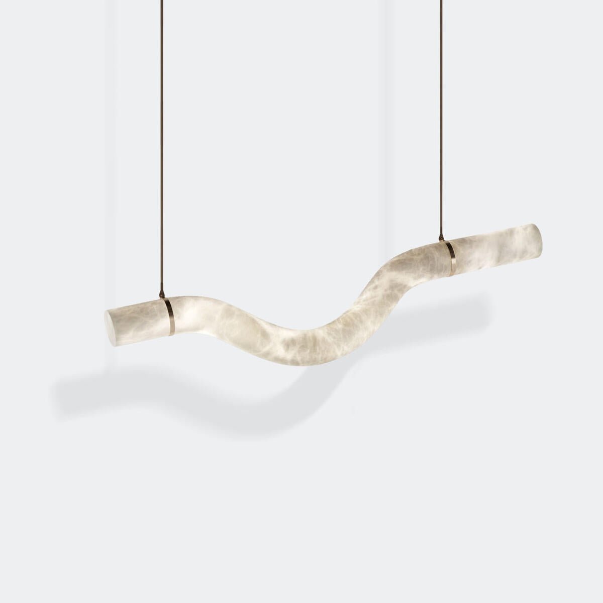 Alabaster Bent Tube Chandelier A - fovolighting