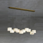 Alabaster Box Linear Chandelier - fovolighting