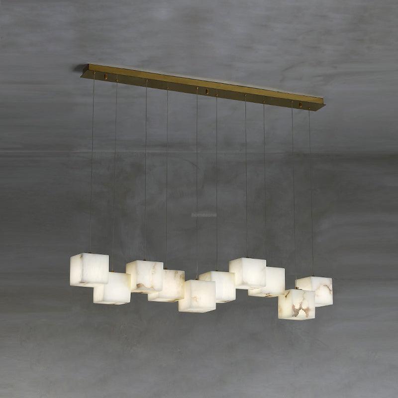 Alabaster Box Linear Chandelier - fovolighting