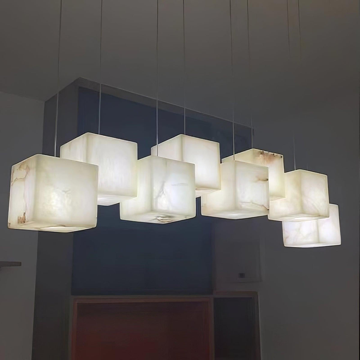 Alabaster Box Linear Chandelier - fovolighting