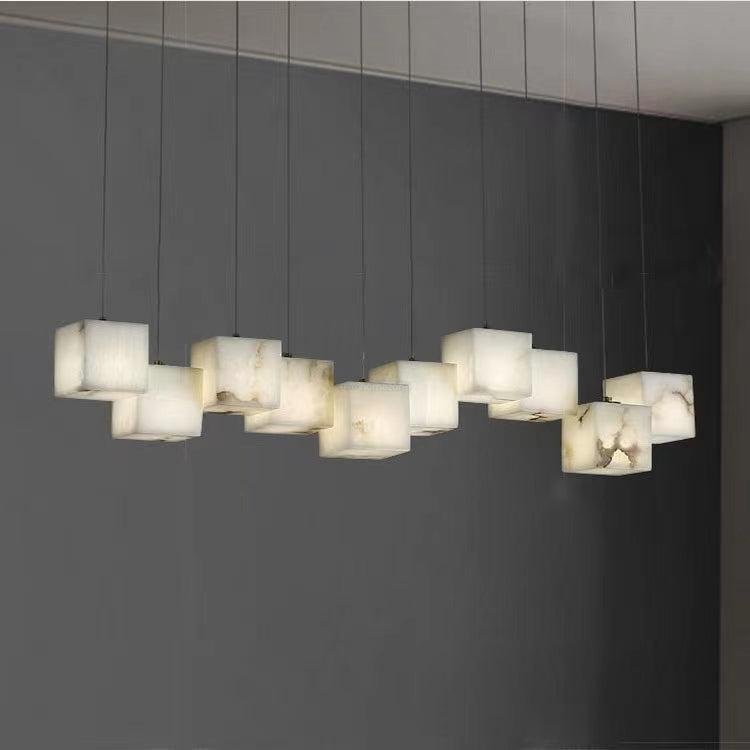Alabaster Box Linear Chandelier - fovolighting
