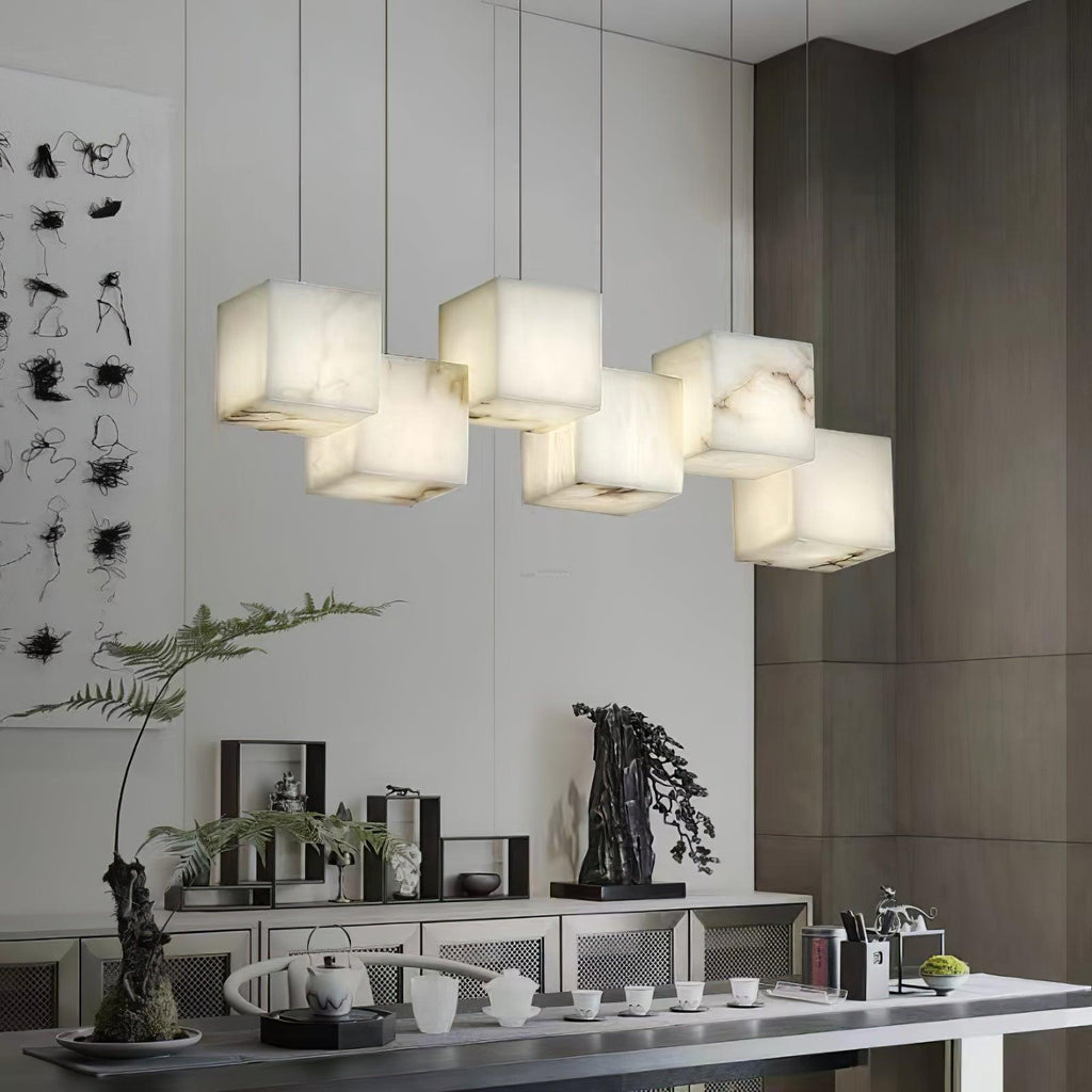Alabaster Box Linear Chandelier - fovolighting