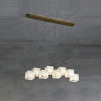 Alabaster Box Linear Chandelier - fovolighting