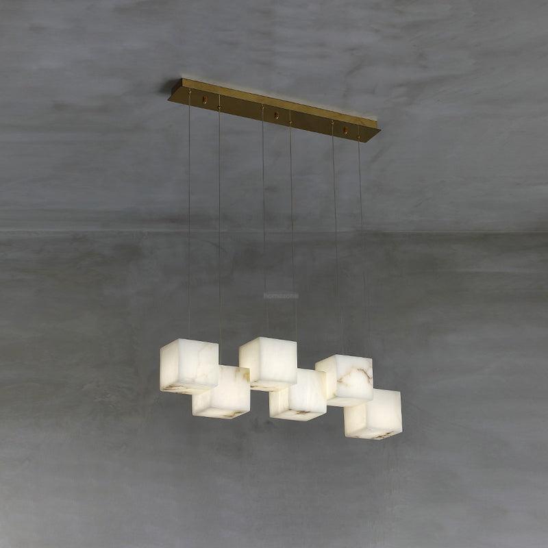 Alabaster Box Linear Chandelier - fovolighting
