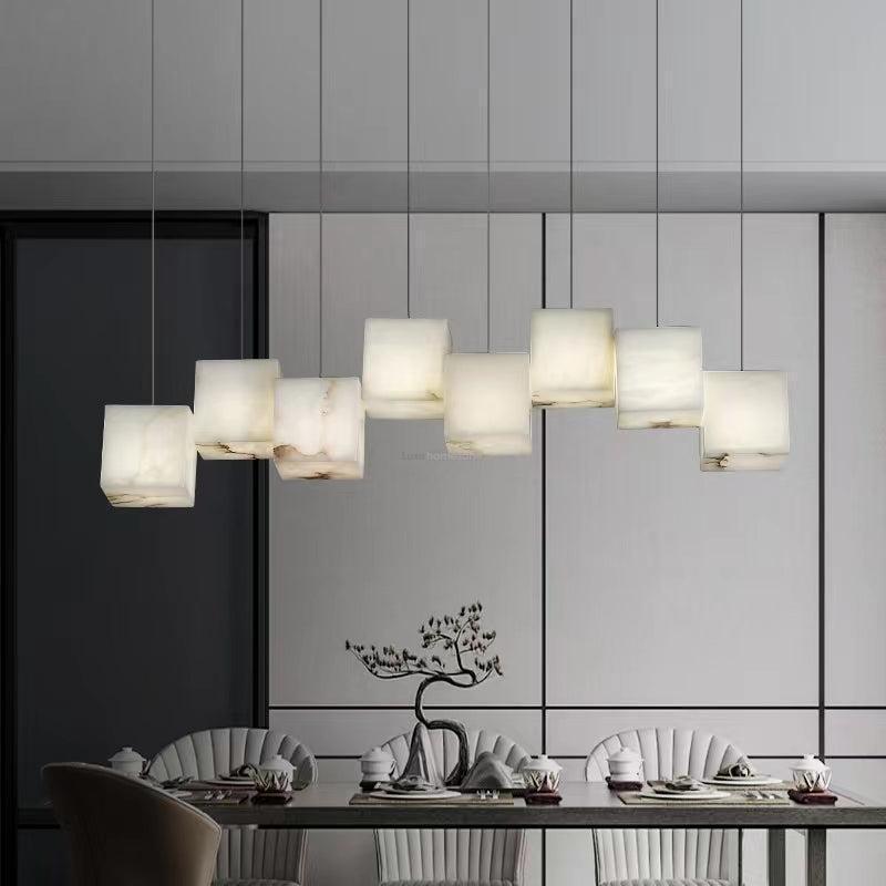 Alabaster Box Linear Chandelier - fovolighting