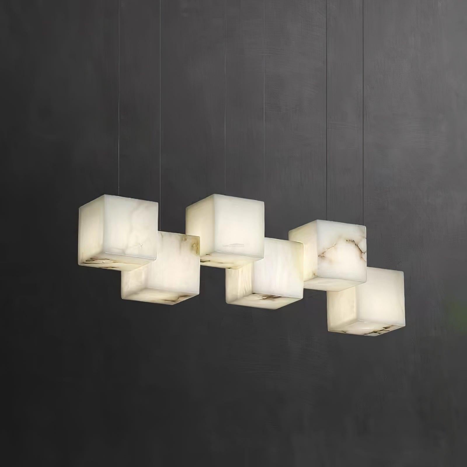 Alabaster Box Linear Chandelier - fovolighting