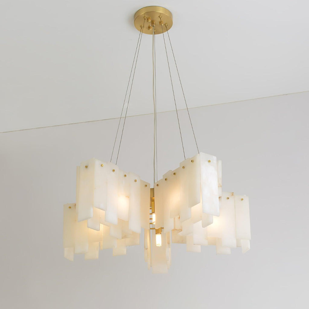 Alabaster Cascade Tiered Chandelier - fovolighting