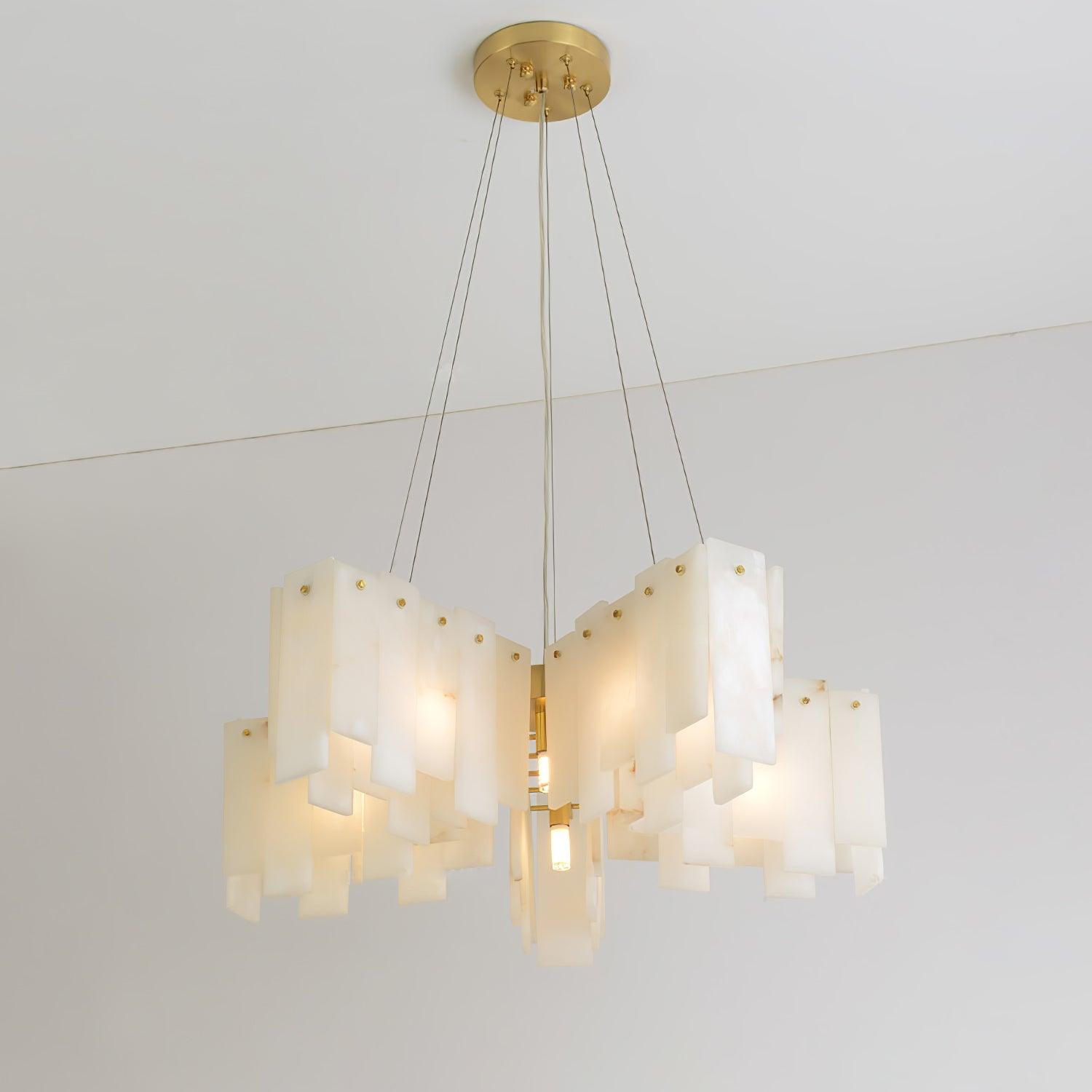 Alabaster Cascade Tiered Chandelier - fovolighting