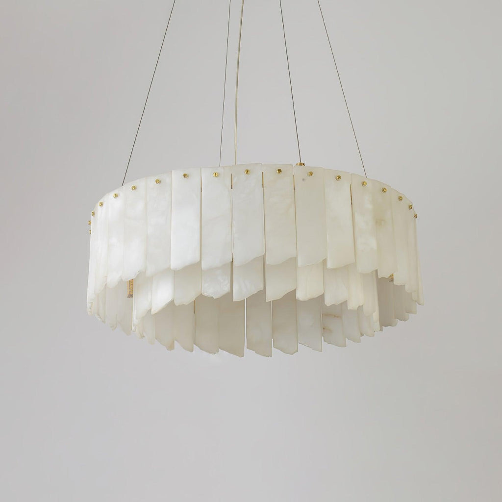 Alabaster Cascade Tiered Chandelier - fovolighting