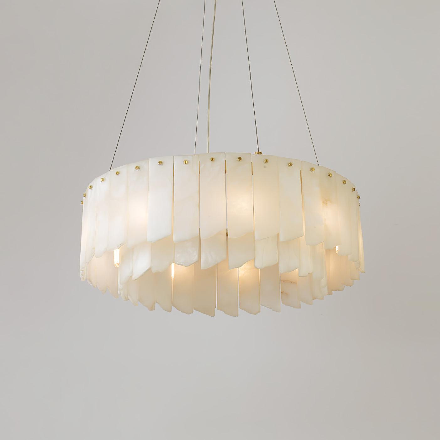 Alabaster Cascade Tiered Chandelier - fovolighting