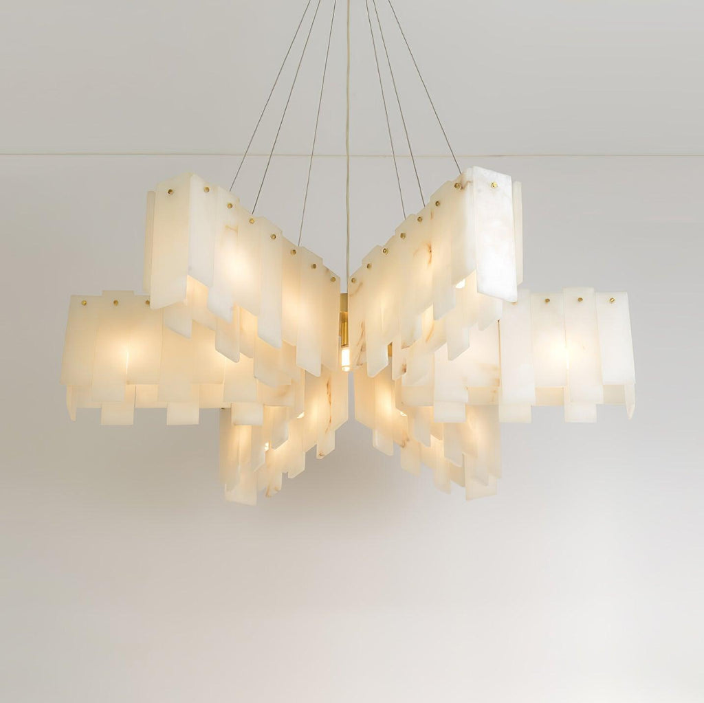 Alabaster Cascade Tiered Chandelier - fovolighting