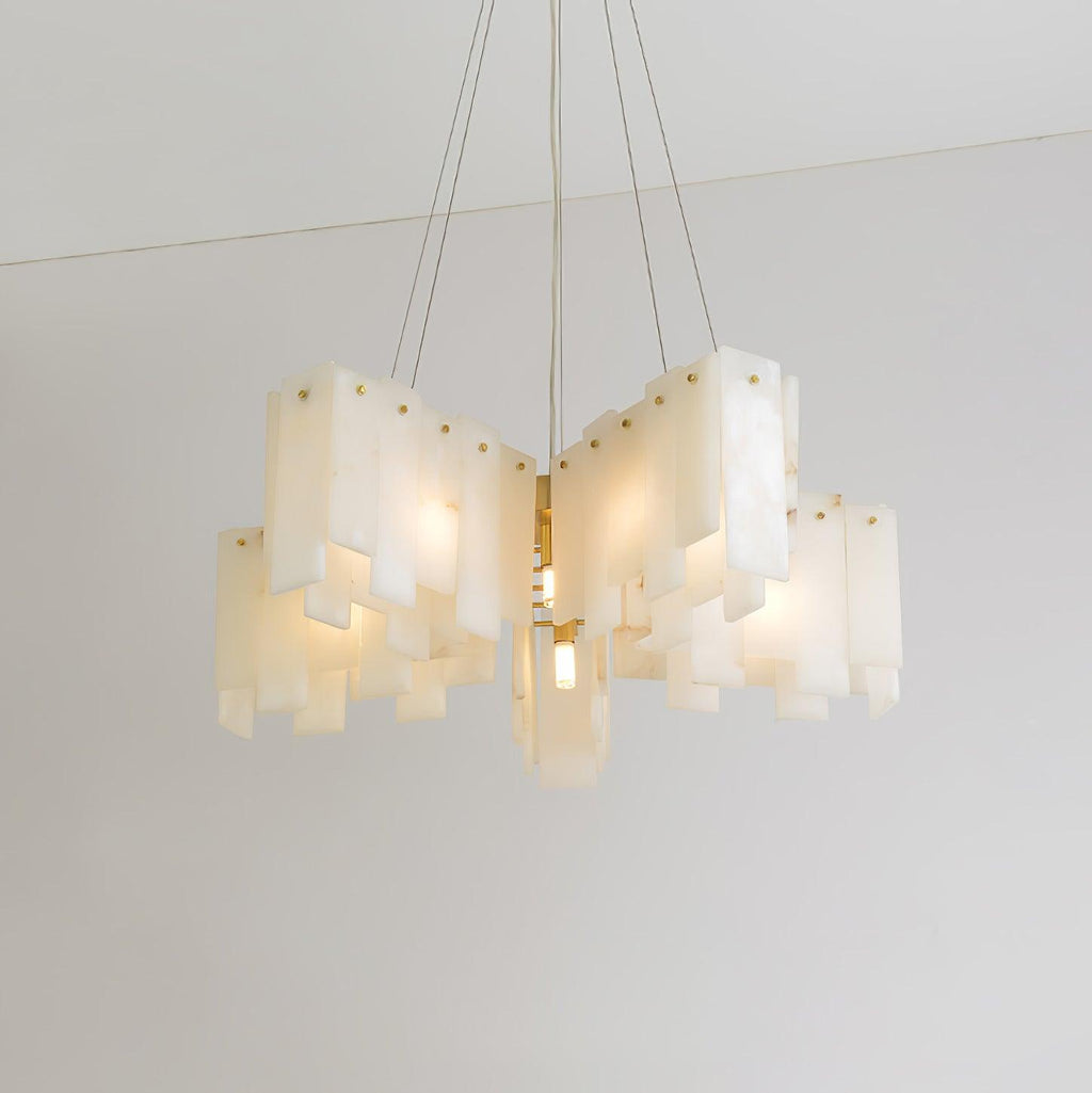 Alabaster Cascade Tiered Chandelier - fovolighting