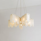 Alabaster Cascade Tiered Chandelier - fovolighting