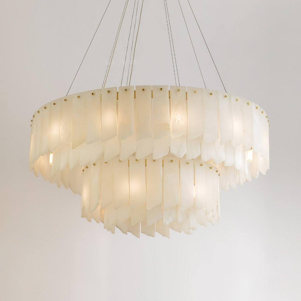 Alabaster Cascade Tiered Chandelier - fovolighting