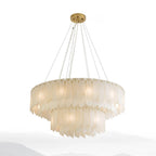 Alabaster Cascade Tiered Chandelier - fovolighting