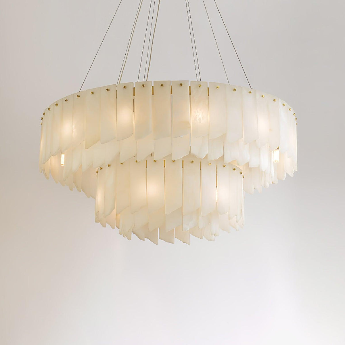 Alabaster Cascade Tiered Chandelier - fovolighting