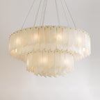Alabaster Cascade Tiered Chandelier - fovolighting
