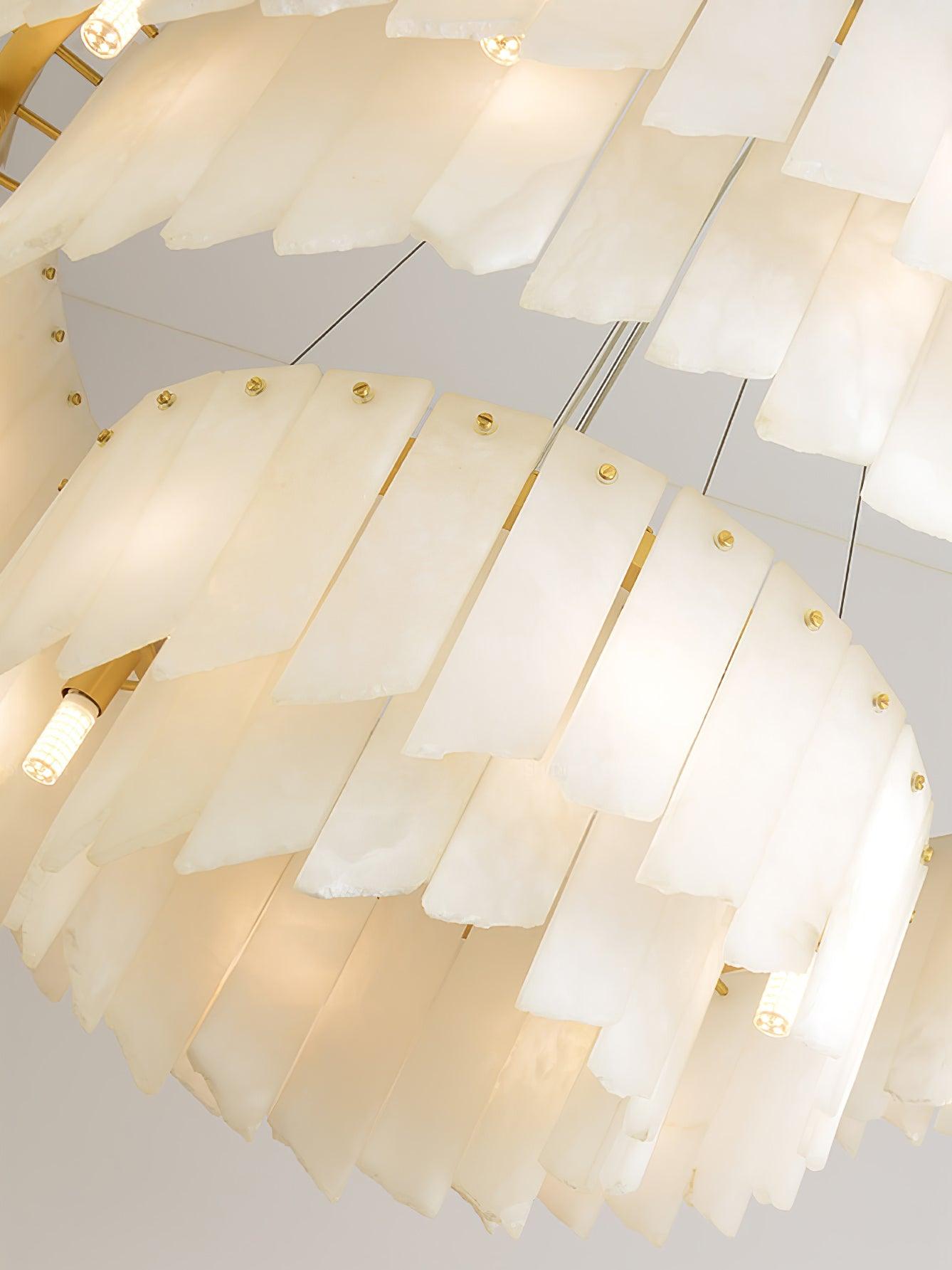 Alabaster Cascade Tiered Chandelier - fovolighting