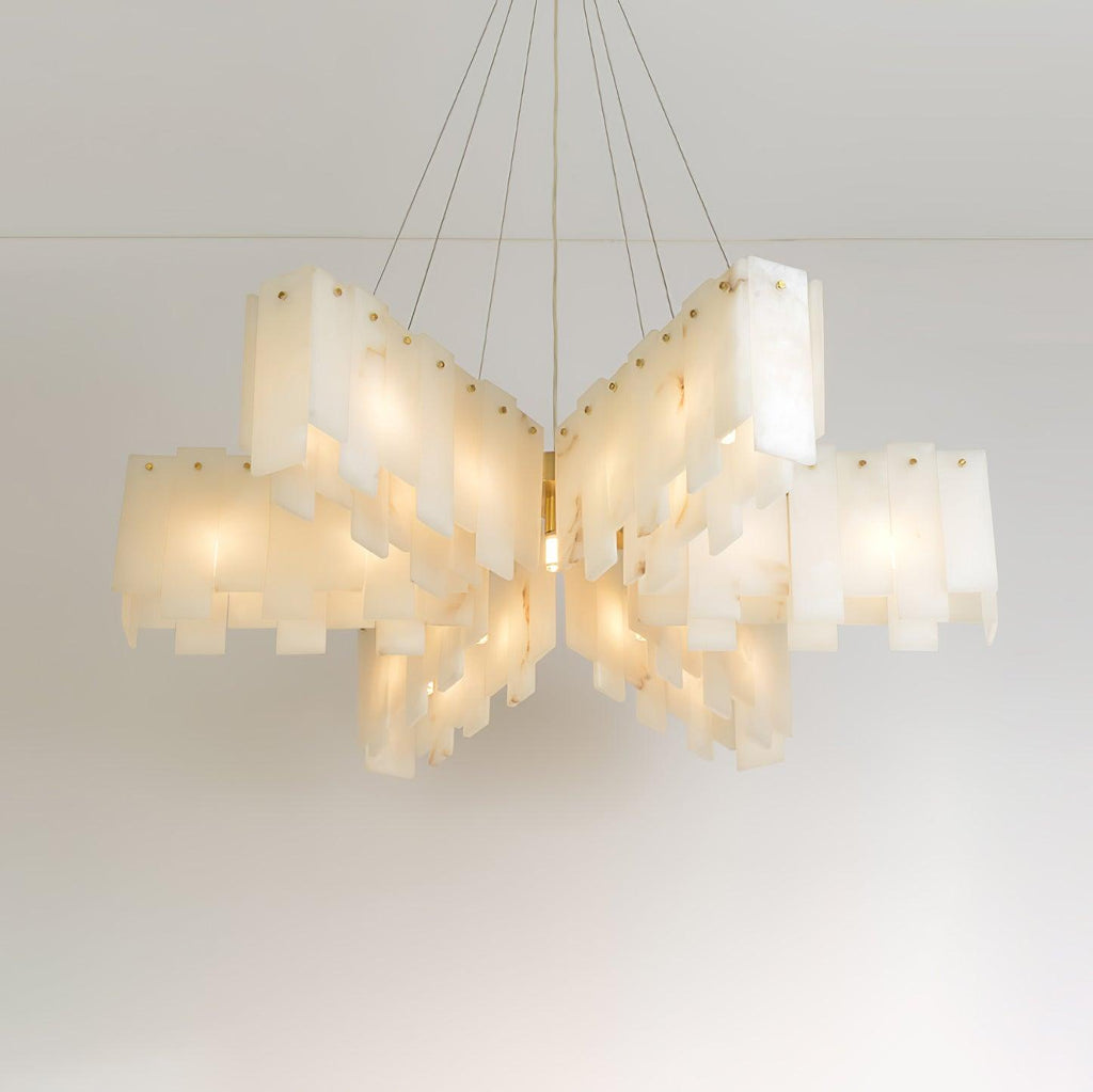 Alabaster Cascade Tiered Chandelier - fovolighting