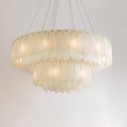 Alabaster Cascade Tiered Chandelier - fovolighting