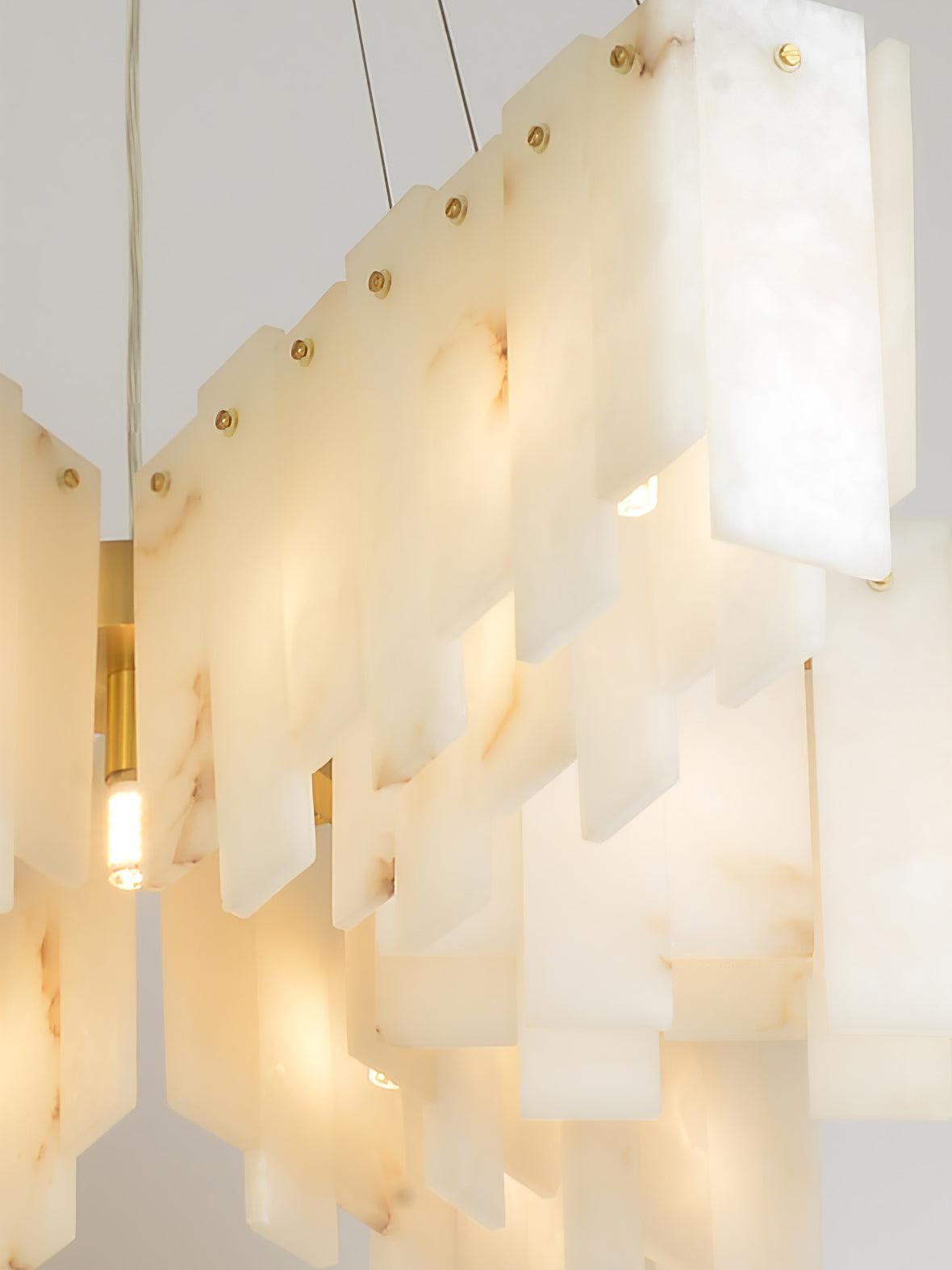 Alabaster Cascade Tiered Chandelier - fovolighting