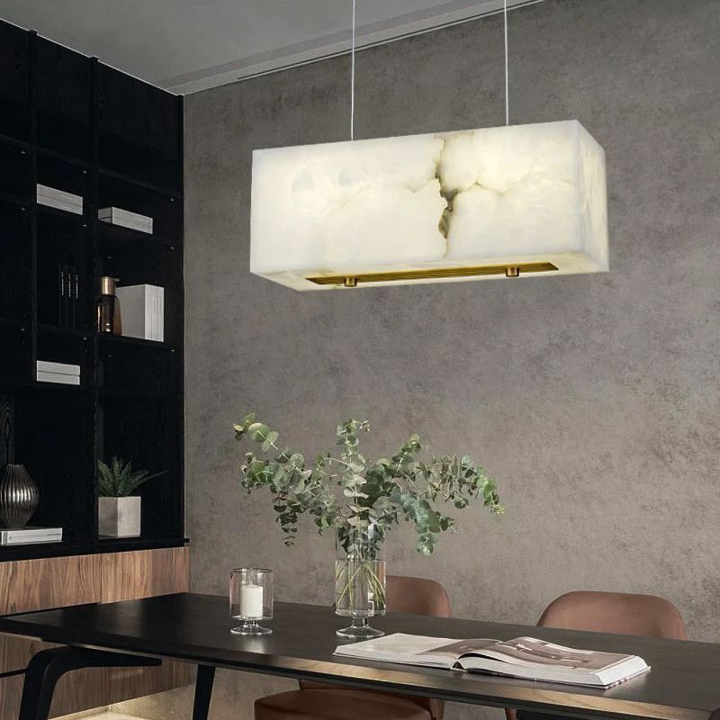 Alabaster Dining Room Chandelier - fovolighting