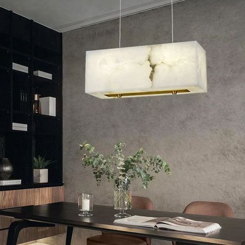 Alabaster Dining Room Chandelier - fovolighting