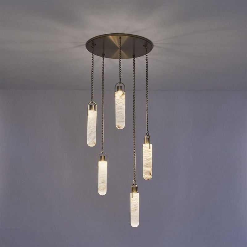 Alabaster Flint Additions Multi Light Pendant - fovolighting
