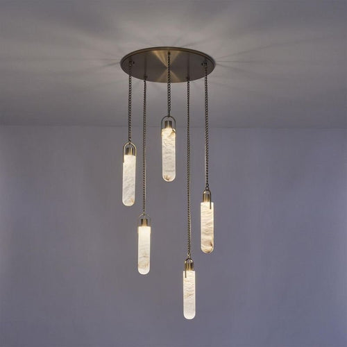Alabaster Flint Additions Multi Light Pendant - fovolighting