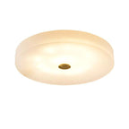 Alabaster Flush Mounted Round Led Chandelier - fovolighting