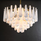 Alabaster Foyer Art Chandelier - fovolighting