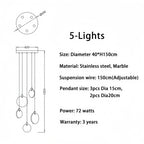 Alabaster Long Staircase Chandelier 5 styles