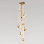 Alabaster Long Staircase Chandelier 5 styles
