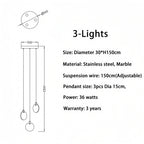 Alabaster Long Staircase Chandelier 5 styles - fovolighting