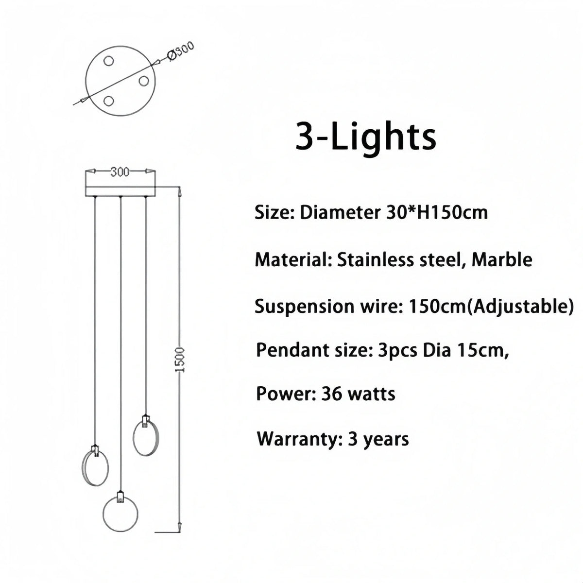Alabaster Long Staircase Chandelier 5 styles - fovolighting