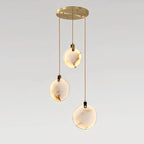 Alabaster Long Staircase Chandelier 5 styles - fovolighting