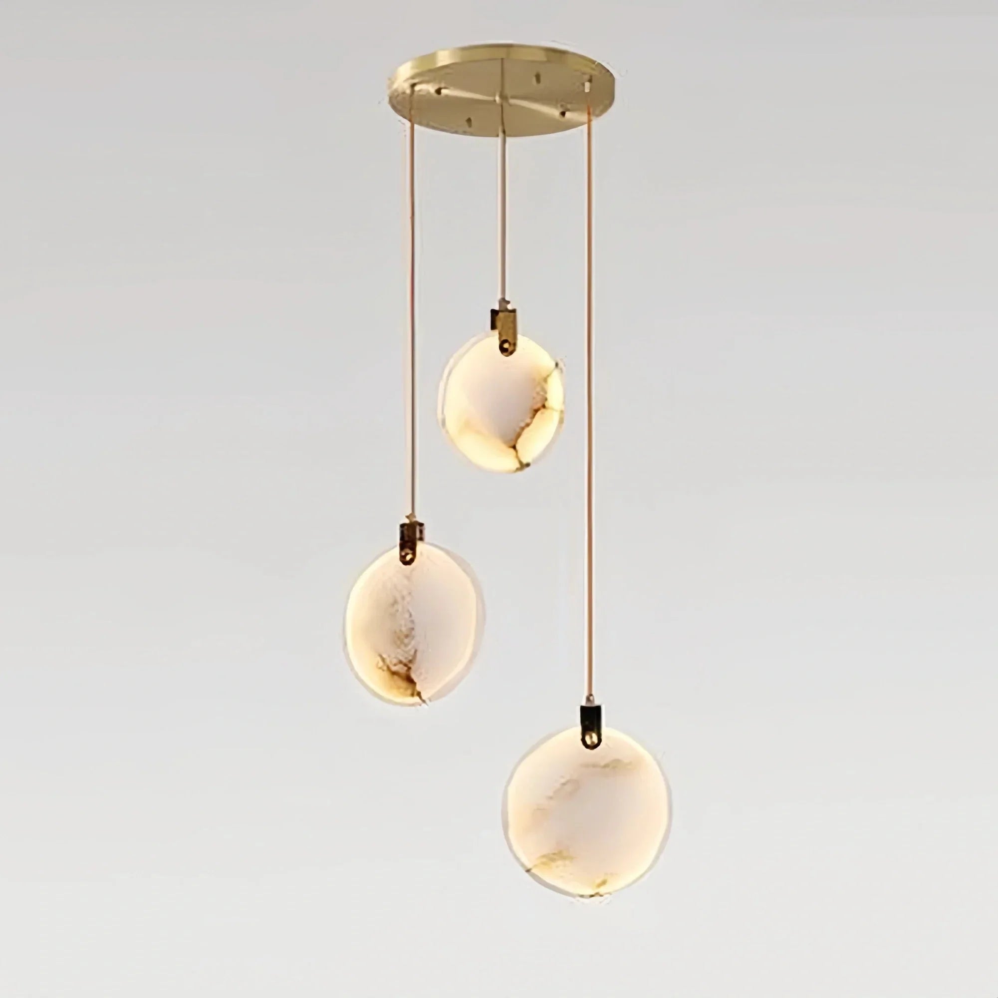 Alabaster Long Staircase Chandelier 5 styles - fovolighting