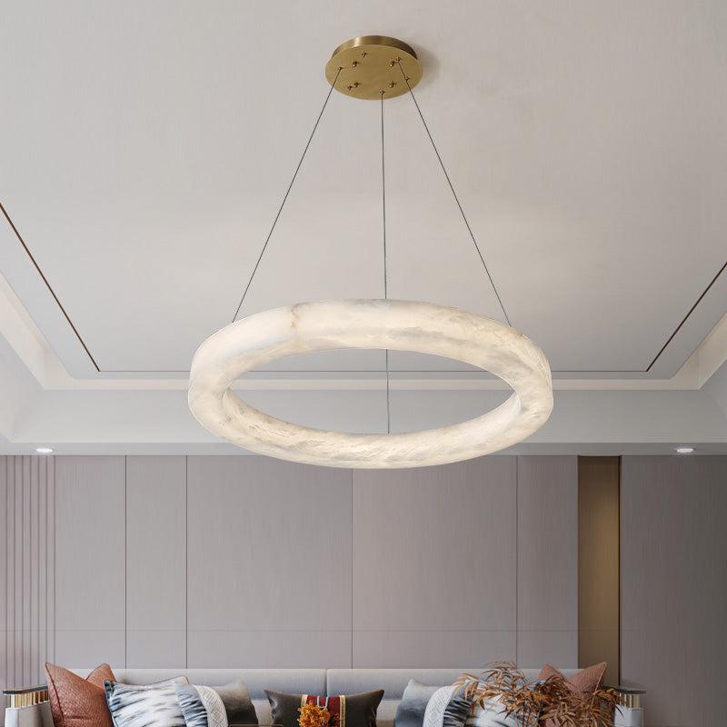 Alabaster Merika Round Chandelier - fovolighting
