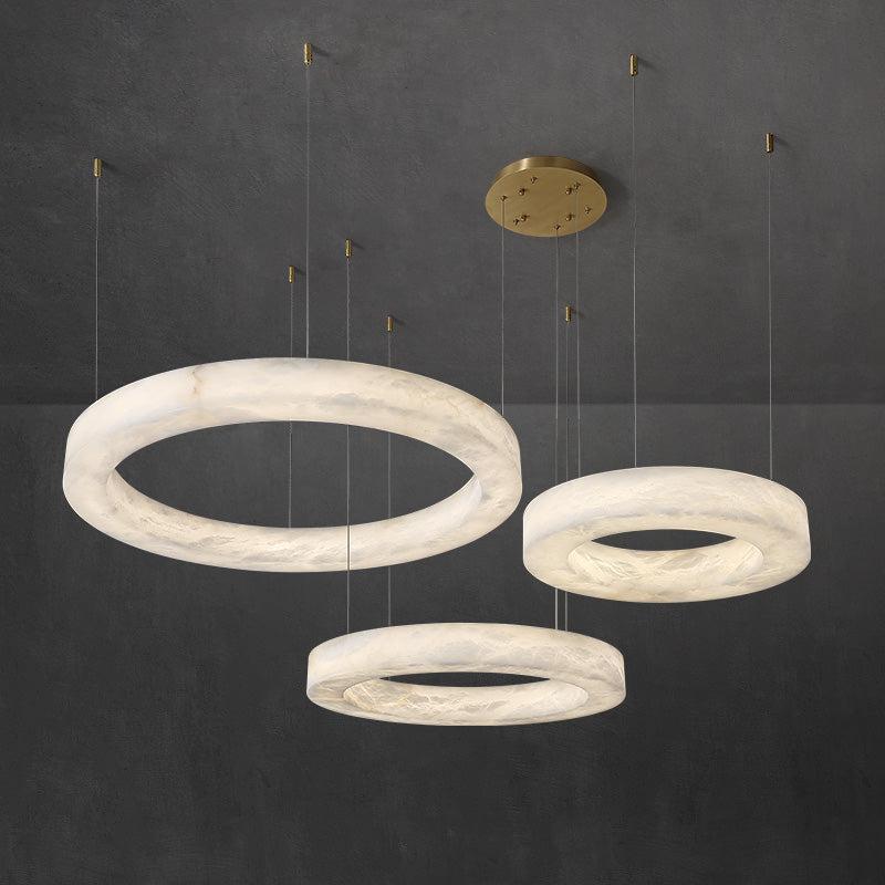 Alabaster Merika Round Chandelier - fovolighting