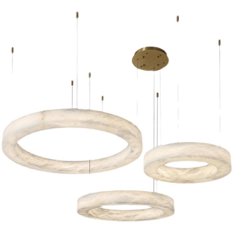 Alabaster Merika Round Chandelier - fovolighting