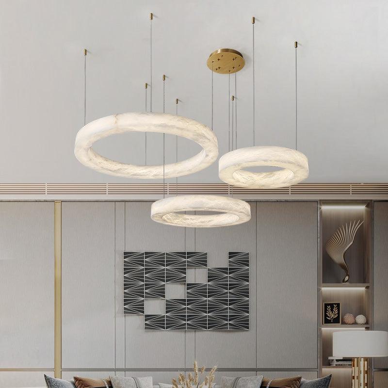 Alabaster Merika Round Chandelier - fovolighting