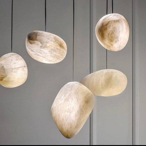 Alabaster Natural Stone Pendant - fovolighting