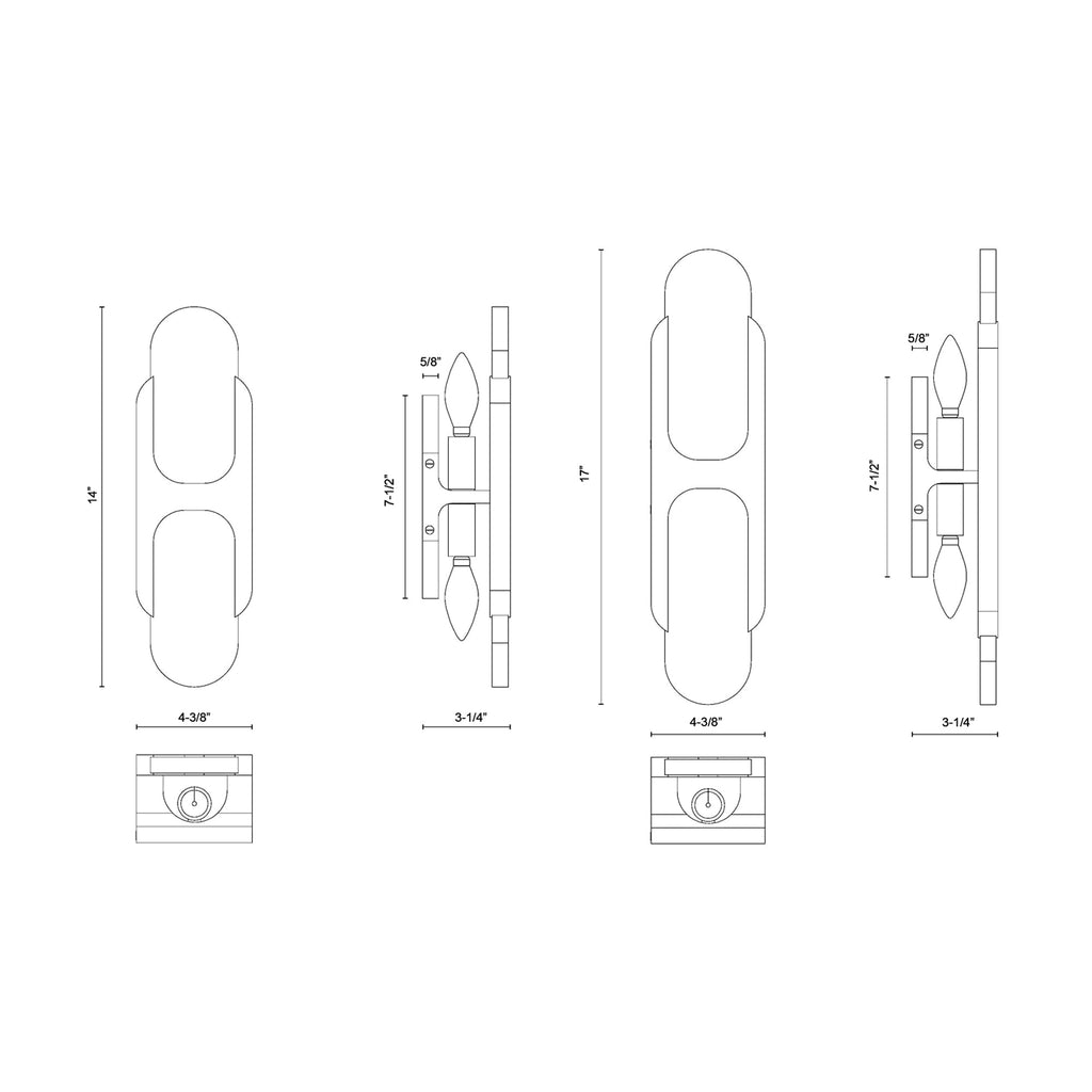 Alabaster Odin Large Wall Sconce - fovolighting