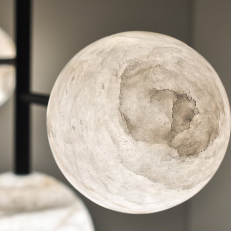 Alabaster Sphere Modern Artistic Chandelier Light - fovolighting
