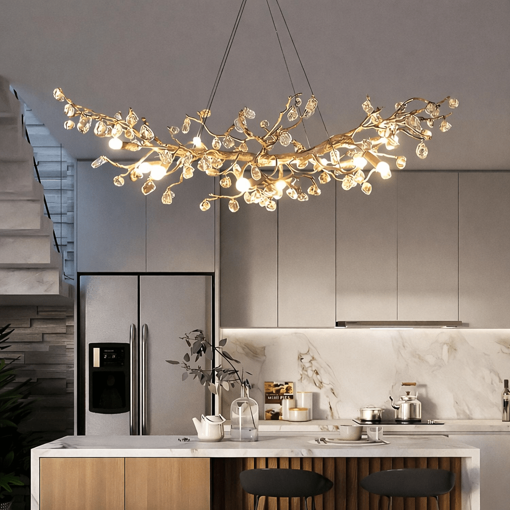 Albero Branch Crystal Linear Chandelier - fovolighting