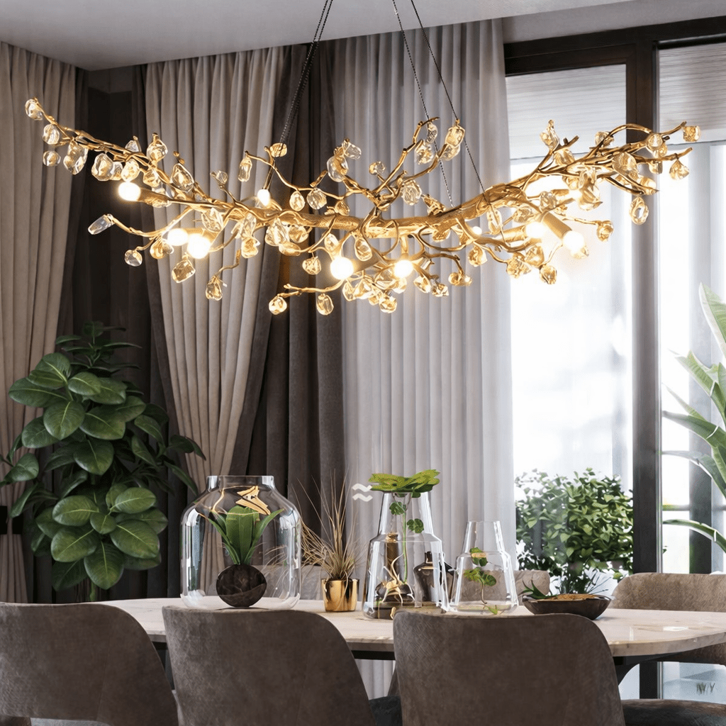 Albero Branch Crystal Linear Chandelier - fovolighting